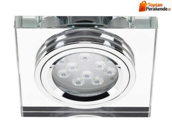 Jupiter JH722 Kare Krom Camlı Spot